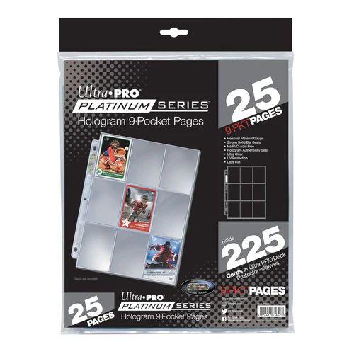 Ultra Pro - 25 pages à 9 pochettes à charge du dessus pour cartable  -  Platinum Series