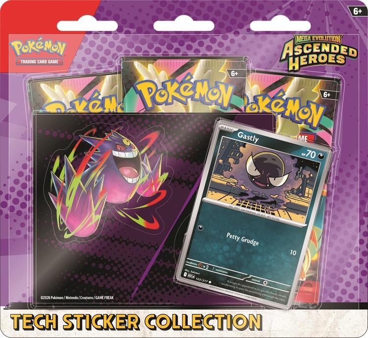 ポケモン - 3パック ブリスター テック ステッカーコレクション - メガ