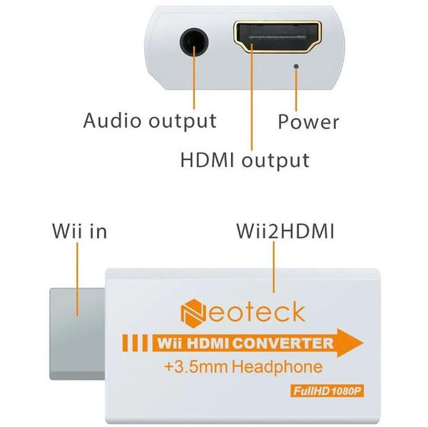 Neoteck - Convertisseur Wii vers HDMI pour Nintendo Wii / Wii U
