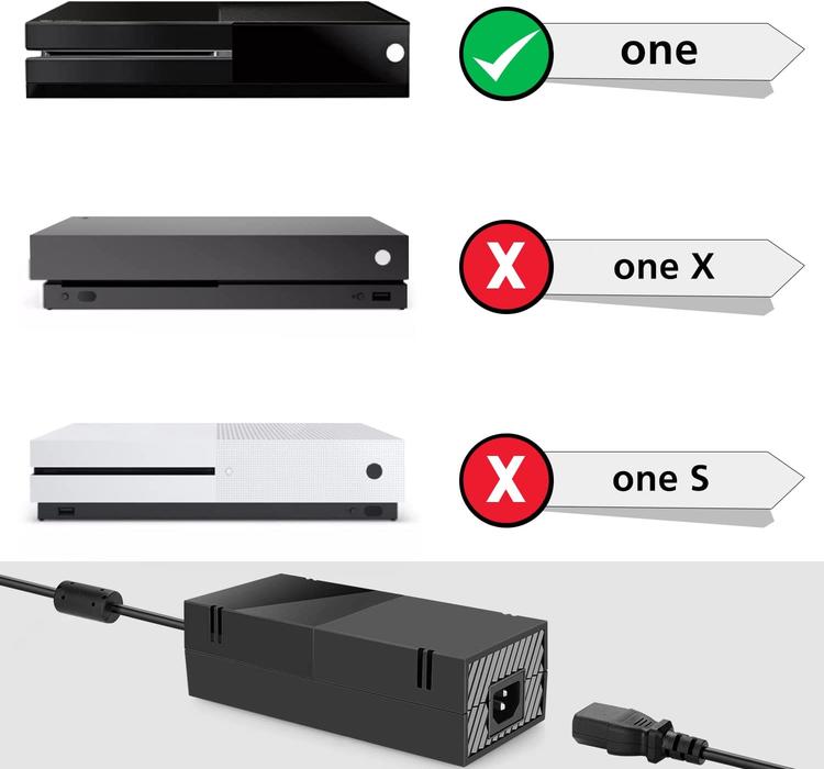 KMD - Bloc d'alimentation pour Xbox One 500go  -  Noire