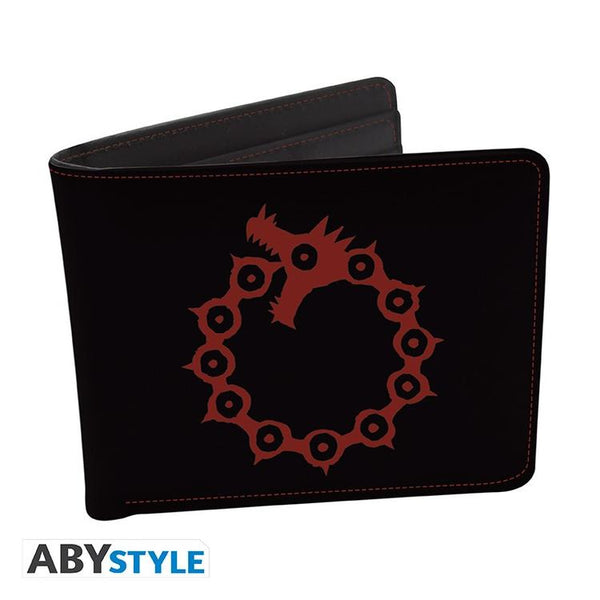 ABYstyle - Coffret cadeau  comprenant un portefeuille à deux volets et un Porte-clés  -  The Seven deadly sins