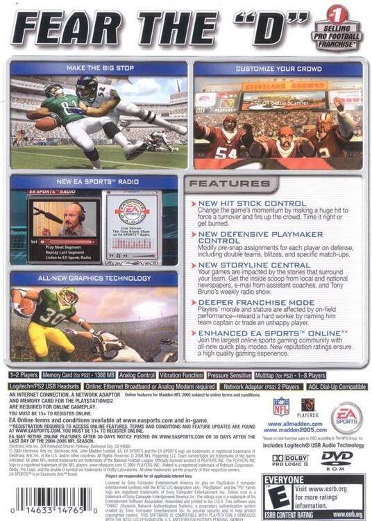 Madden NFL 2005 (usagé)