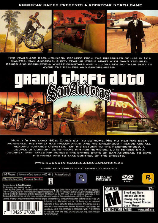 Grand Theft Auto: San Andreas [Greatest Hits] (used)