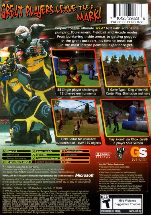 Splat Renegade Paintball (used)