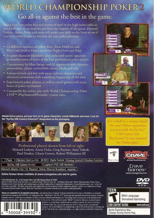 World Championship Poker 2: Featuring Howard Lederer (used)