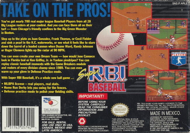 Super R.B.I. Baseball (usagé)