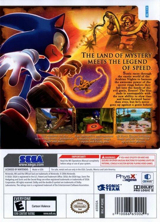 Sonic and the Secret Rings (usagé)