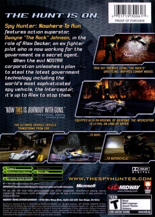 Spy Hunter: Nowhere to Run (used)