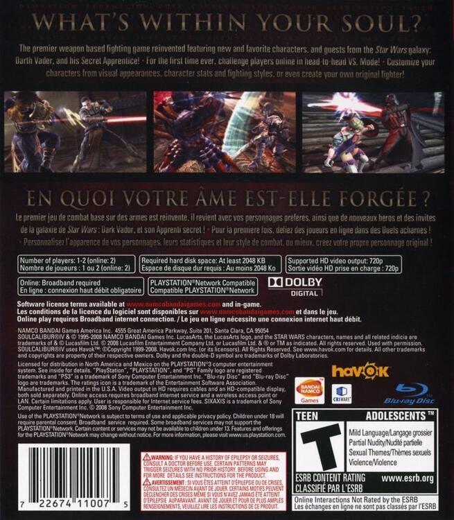 SoulCalibur IV  [Greatest Hits] (usagé)