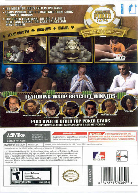 World Series of Poker: Tournament of Champions - 2007 Edition (usagé)