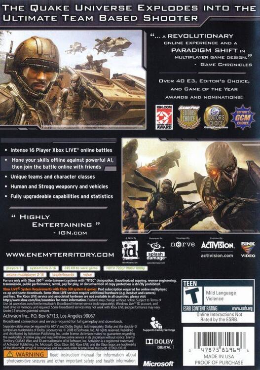 Enemy Territory: Quake Wars (usagé)