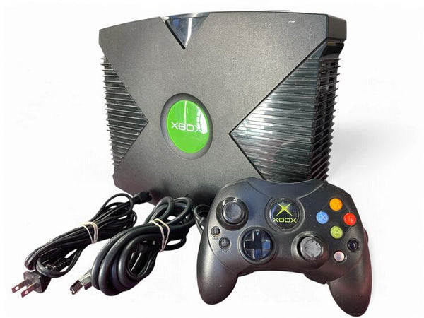 Microsoft Xbox Original Black Console  -  Tested works (usagé)