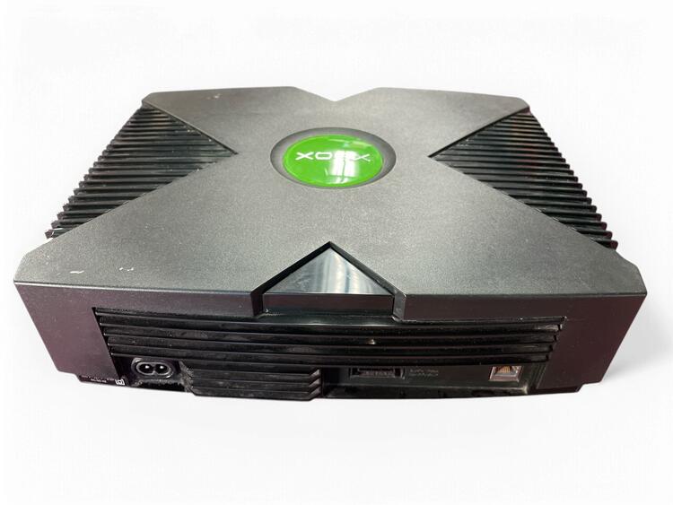 Microsoft Xbox Original Black Console  -  Tested works (usagé)