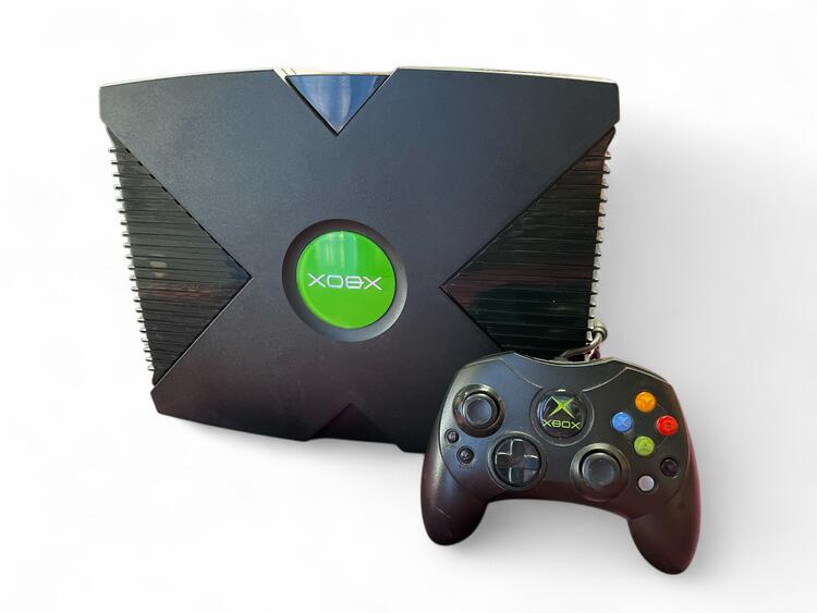 Microsoft Xbox Original Black Console - Tested works (used)