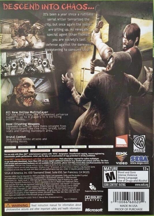Condemned 2: Bloodshot (usagé)