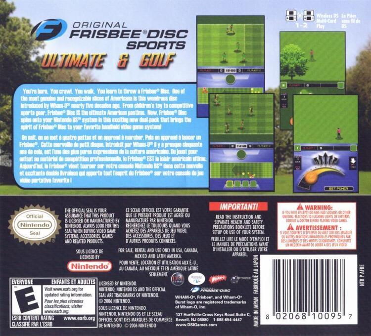 Original Frisbee Disc Sports: Ultimate & Golf (usagé)