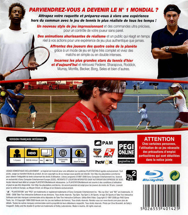 Top Spin 3 (usagé)