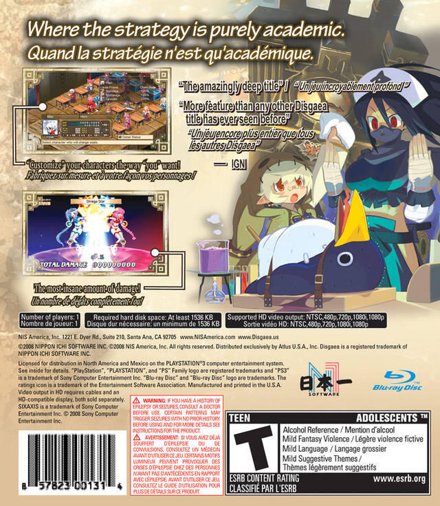 Disgaea 3: Absence of Justice (usagé)