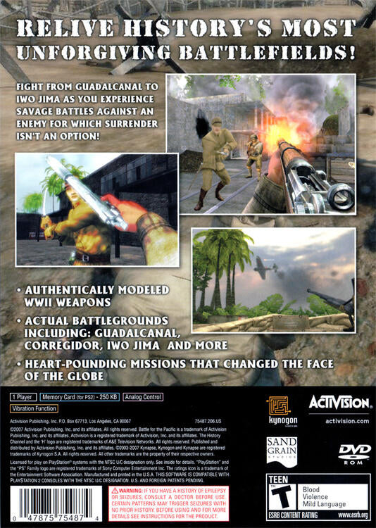 The History Channel: Battle for the Pacific (usagé)