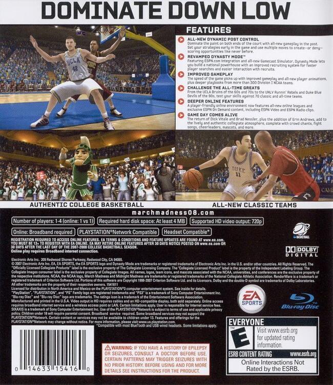 NCAA March Madness 08 (usagé)
