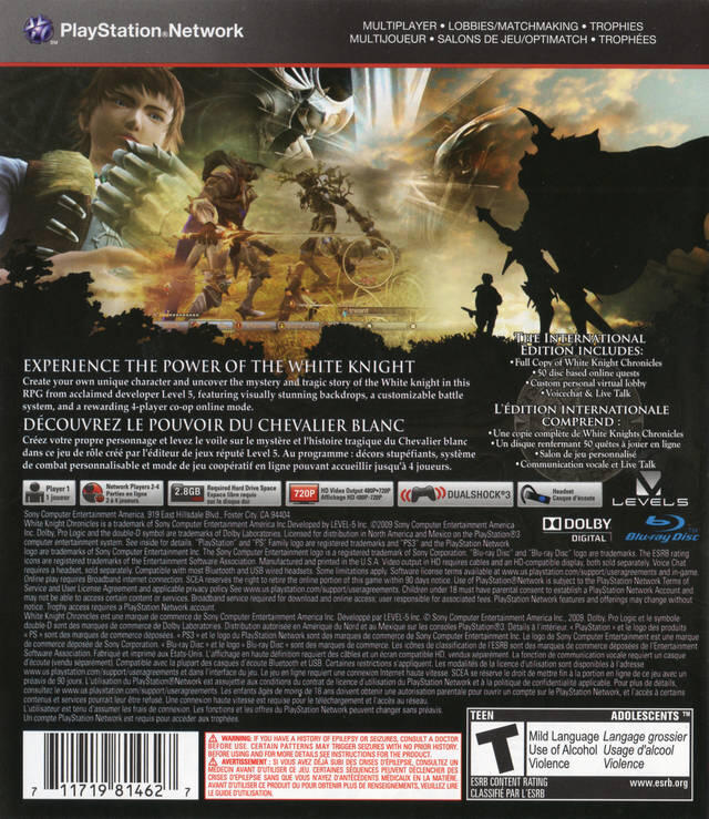 White Knight Chronicles [International Edition] (used)