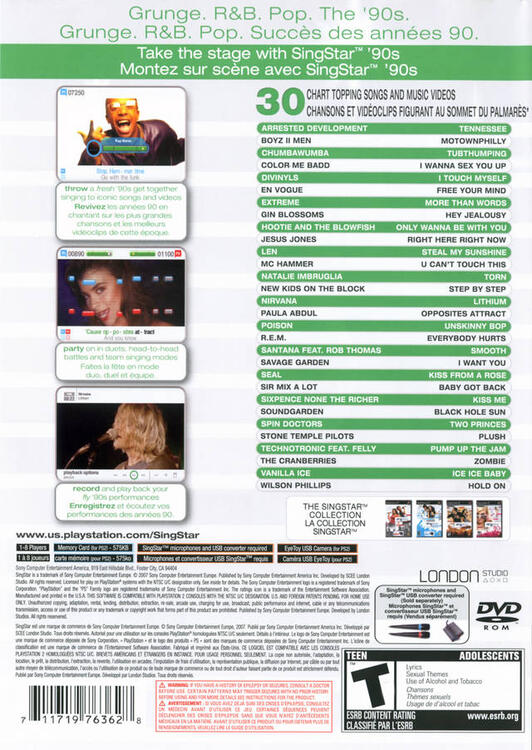 SingStar '90s [Microphone Required but not included] (used)