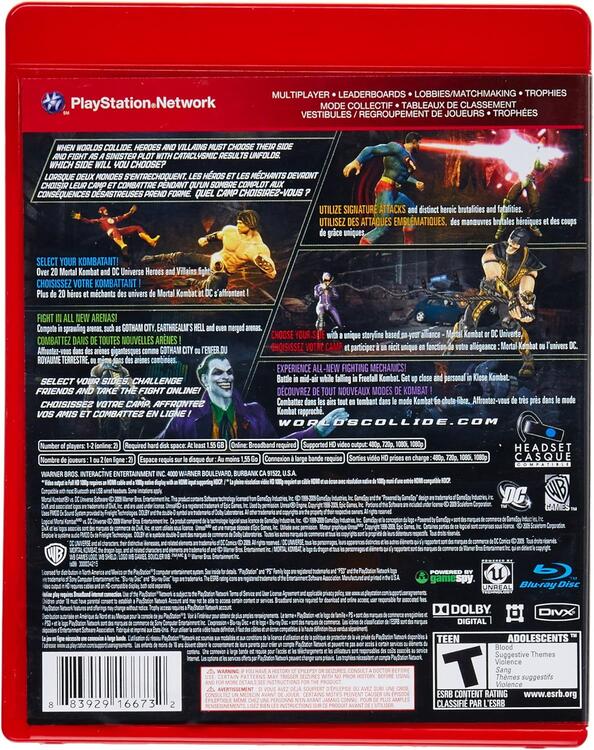 Mortal kombat VS DC universe [Greatest Hits] (usagé)