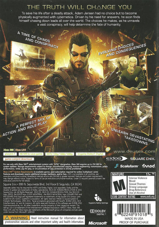 Deus Ex: Human Revolution (usagé)