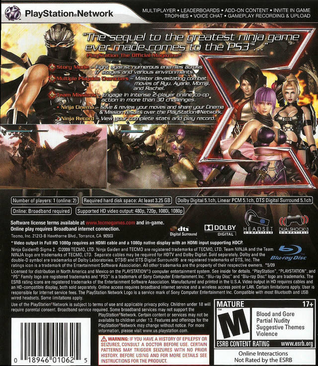 Ninja Gaiden Sigma 2