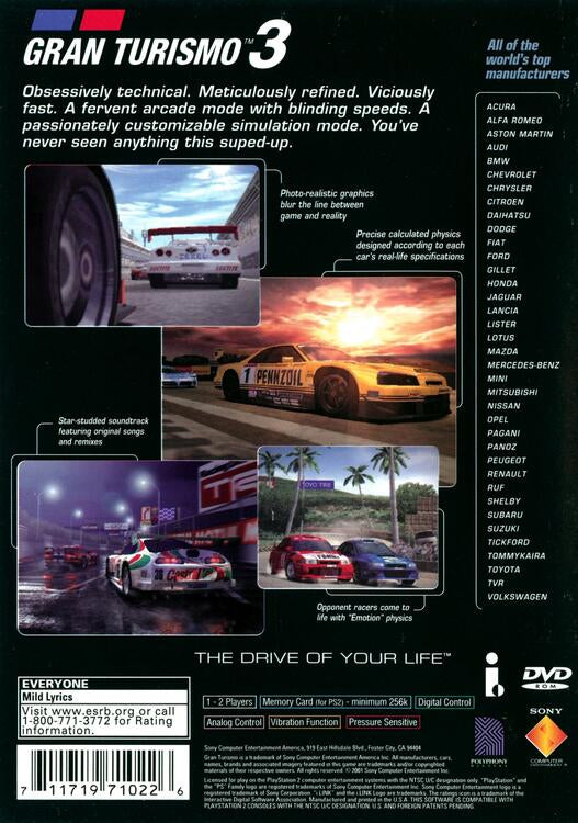 Gran Turismo 3: A-Spec [Greatest Hits] (used)