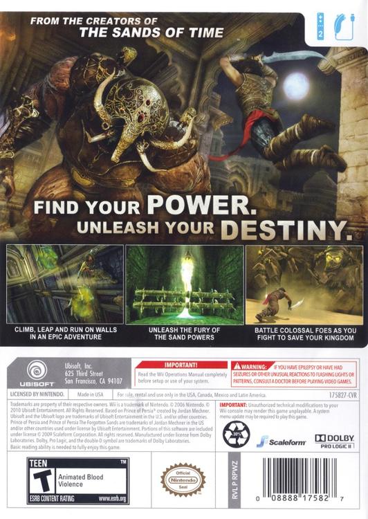 Prince of Persia: The Forgotten Sands (usagé)