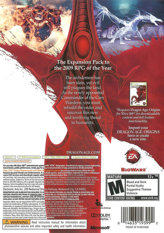 Dragon Age: Origins - Awakening (usagé)