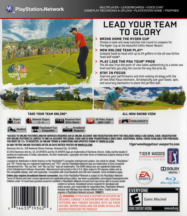 Tiger Woods PGA Tour 11 (usagé)