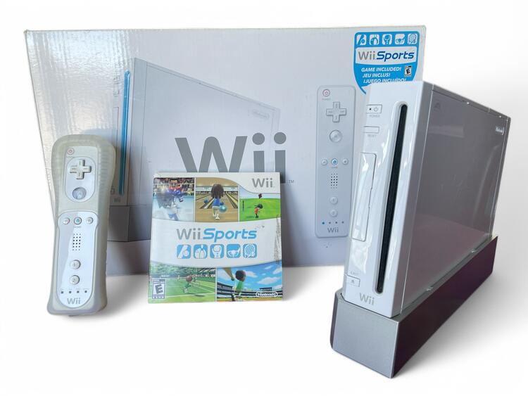 Nintendo Wii Console (Gamecube compatible)  -  Wii Sport Bundle (usagé)