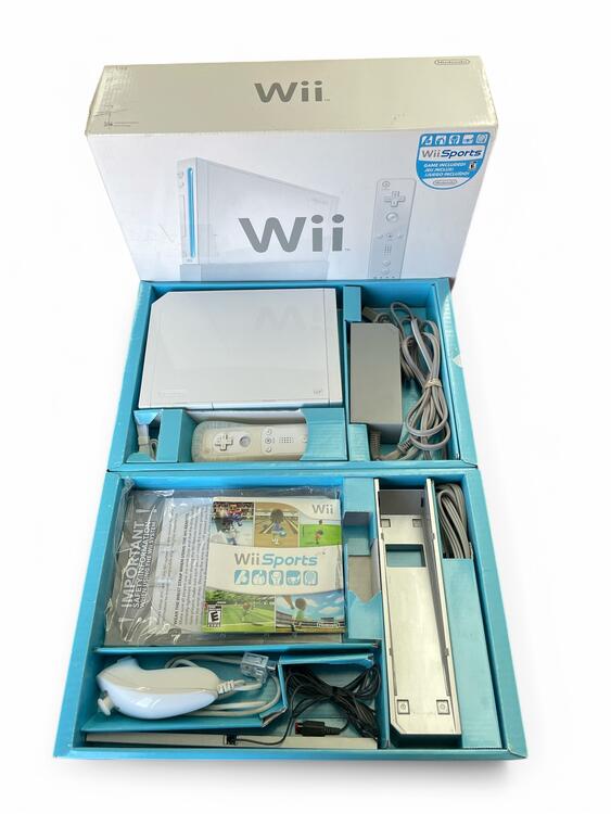 Nintendo Wii Console (Gamecube compatible)  -  Wii Sport Bundle (usagé)