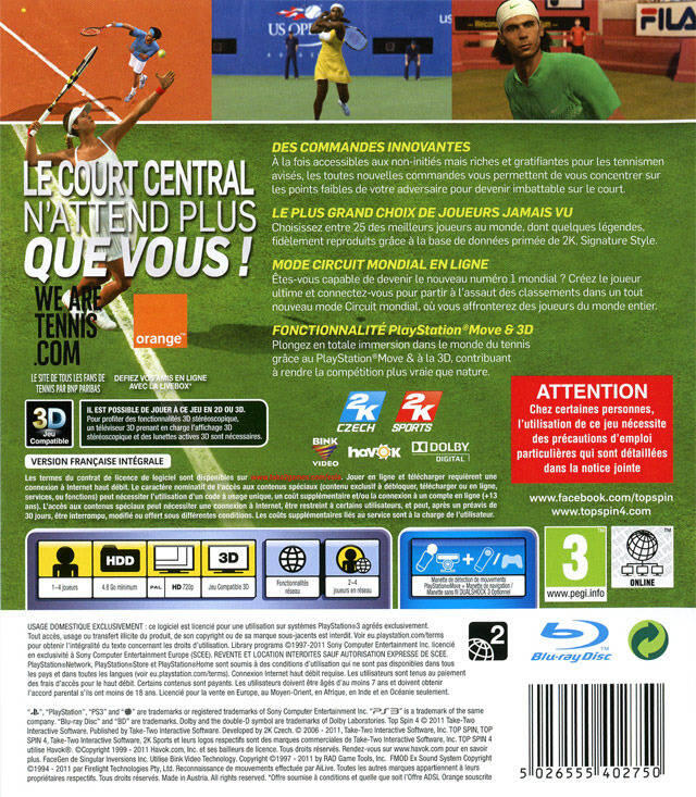 Top Spin 4 (usagé)