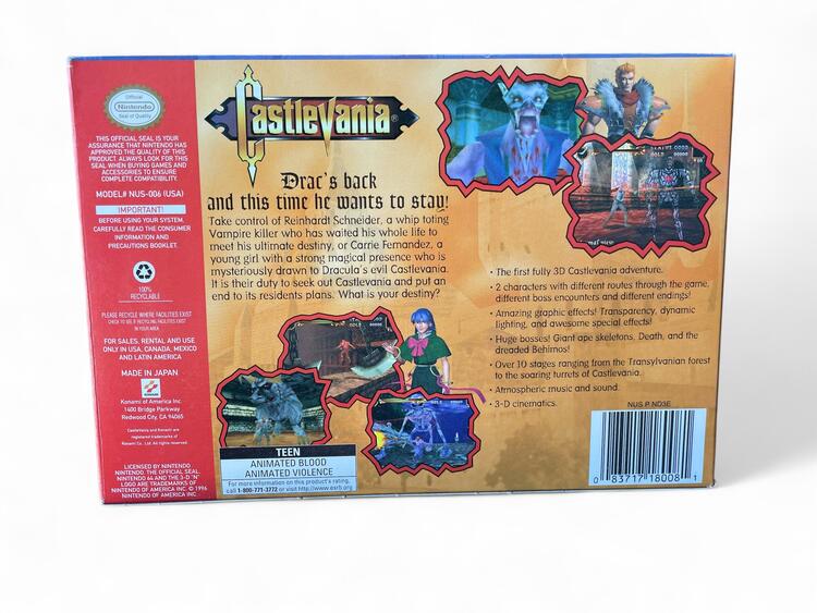 Castlevania for Nintendo 64 (used)
