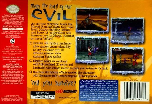 Mortal Kombat Mythologies: Sub-Zero (used)