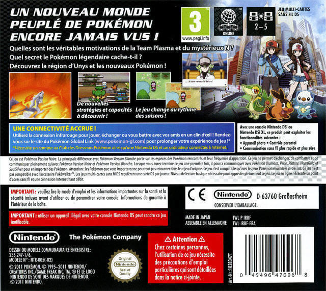 POKÉMON VERSION NOIRE (usagé)