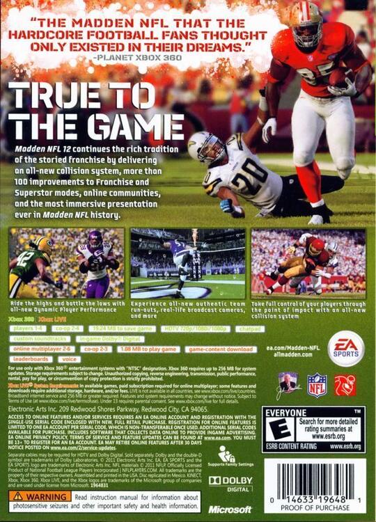 Madden NFL 12 (usagé)