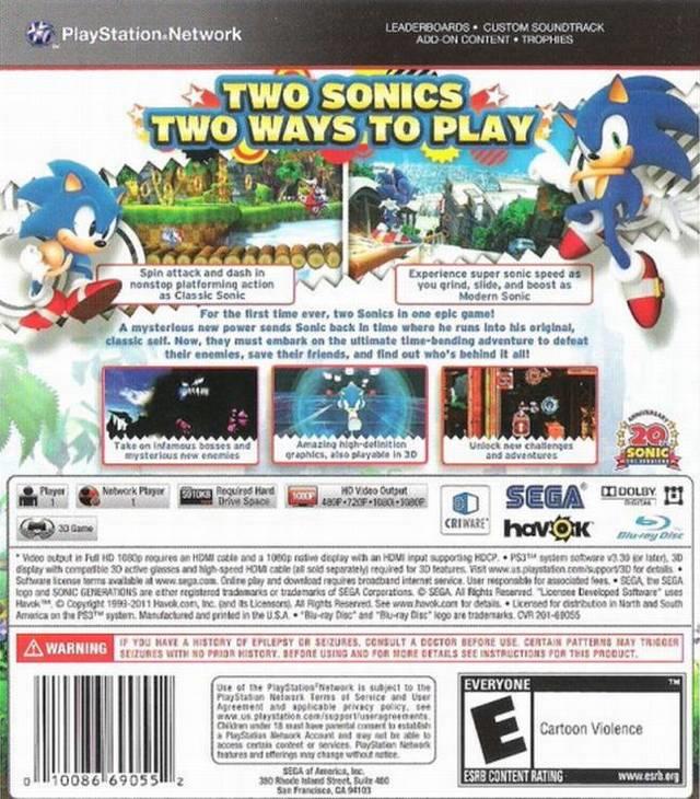 Sonic Generations (usagé)