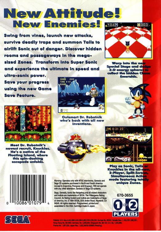 SONIC THE HEDGEHOG 3 (usagé)
