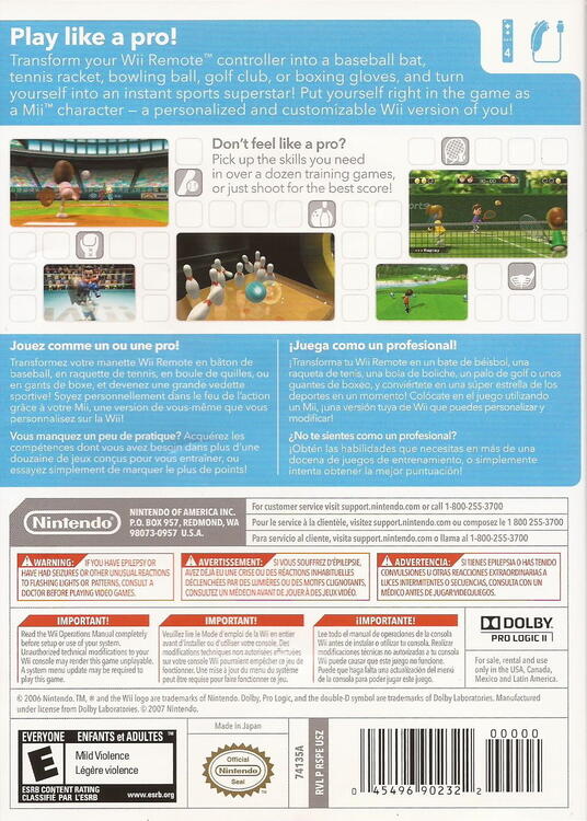 Wii Sports [Nintendo Selects] (usagé)