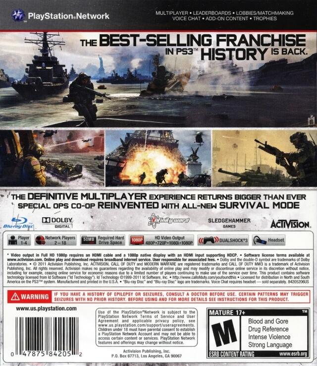 Call of Duty: Modern Warfare 3 (usagé)