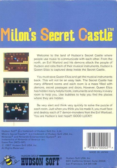 Milon's Secret Castle (used)