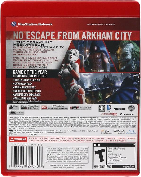Batman: Arkham City [Game of the Year Edition] (usagé)