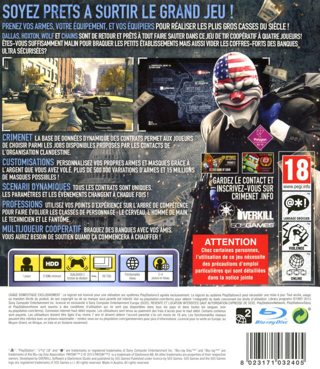 Payday 2 (usagé)