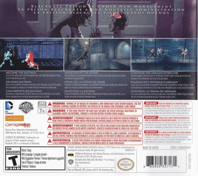 Batman: Arkham Origins Blackgate (used)