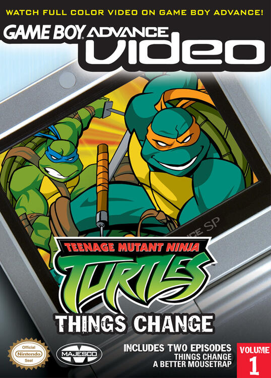 Gameboy Advance Video:  Teenage Mutant Ninja Turtles Volume 1 (usagé)