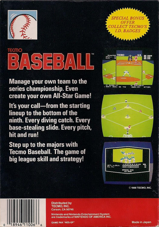 Tecmo Baseball (used)